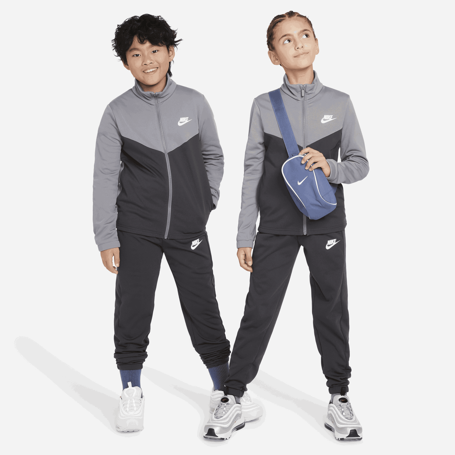 Комплект Nike Sportswear Tracksuit Big Kids Сиво | FD3067-084, 0