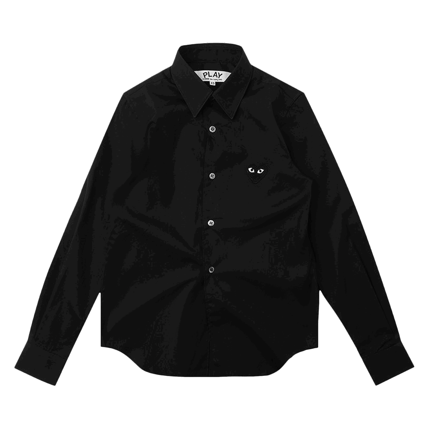 Риза Comme des Garçons PLAY Black Heart Button Up Shirt Черно | az b003 051 1, 0
