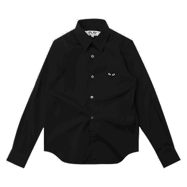 Риза Comme des Garçons PLAY Black Heart Button Up Shirt Черно | az b003 051 1, 0