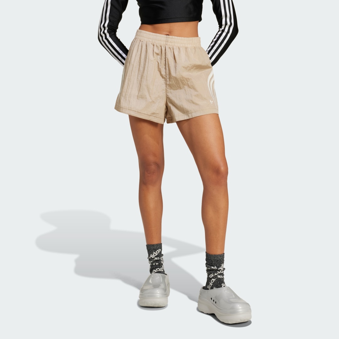Къси панталони adidas Performance Atlanta Cut Line Nylon Бежово | IY9238, 0
