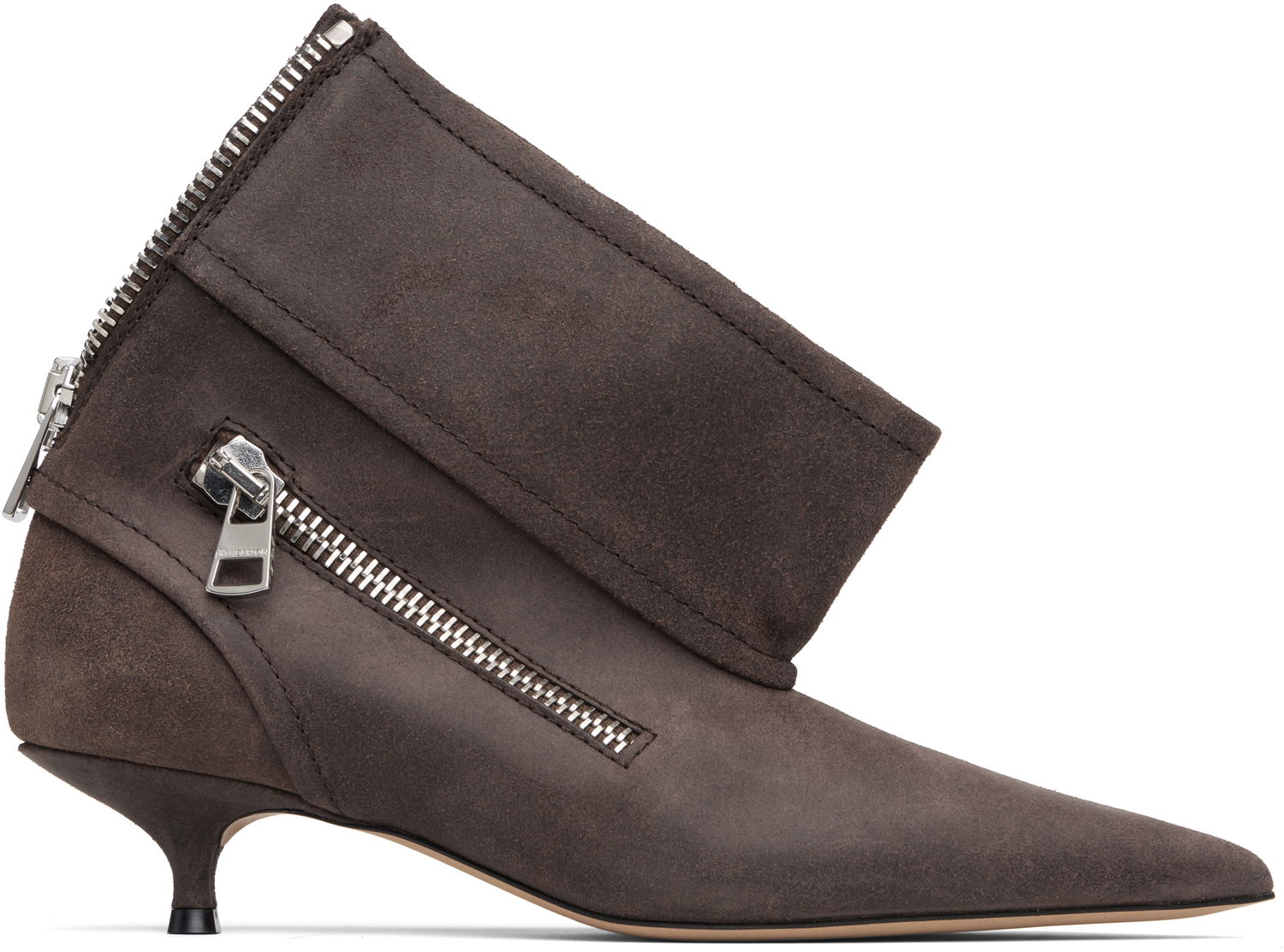 Кецове и обувки JW Anderson JW Anderson Biker Kitten Heel Boots Кафяво | BT0105-LA0319, 0