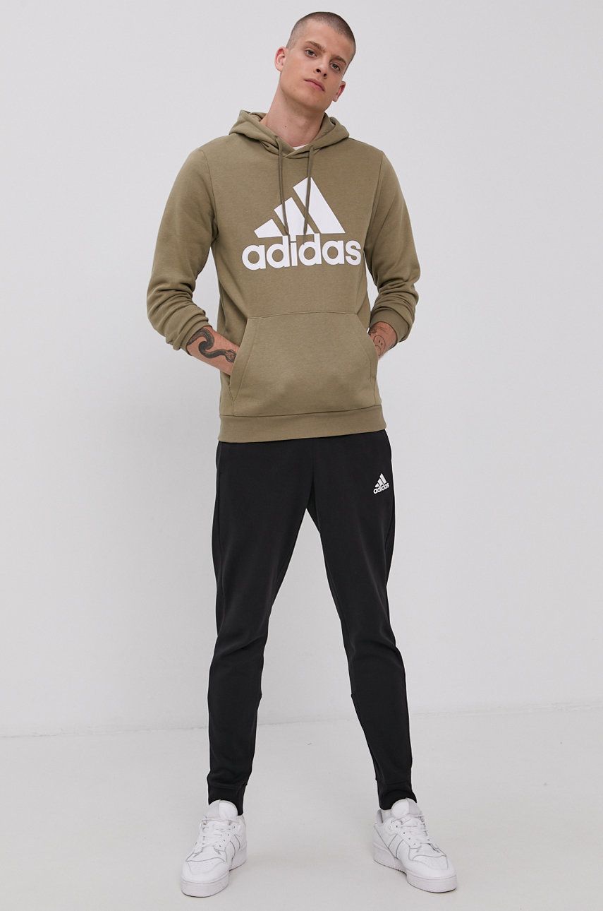 Суитчър adidas Originals Adidas Hoodie With Big Logo Зелено | GS1582, 0
