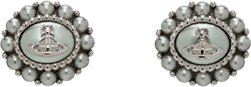 Обеци Vivienne Westwood Small Amaya Earrings Металик | 6201035H-02P510-