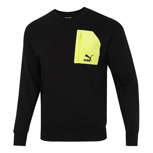 Пуловер Puma PUMA Contrasting Zipper Pocket Sweatshirt Черно | 535130-01, 0