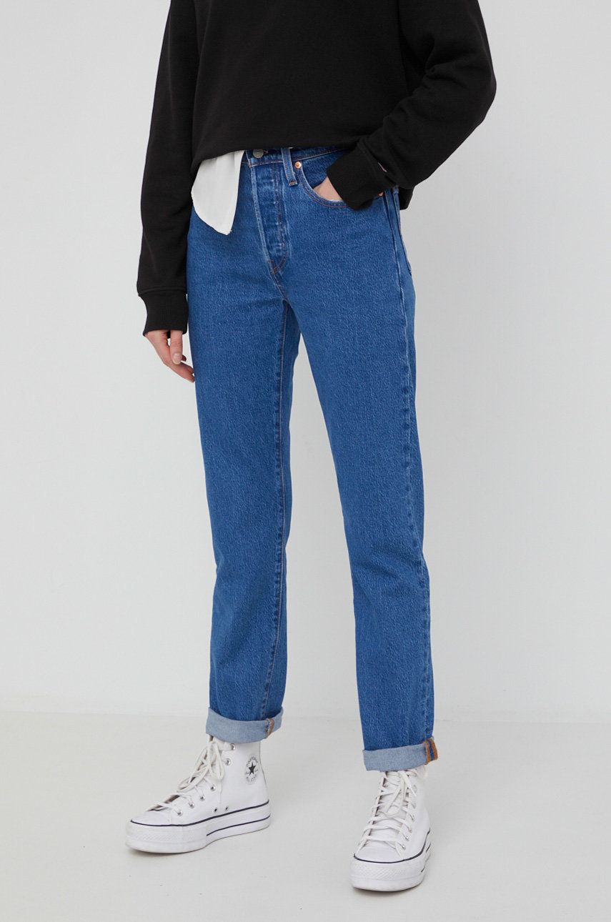 Дънки Levi's High Waist 501 Jeans Синьо | 36200.0225, 0