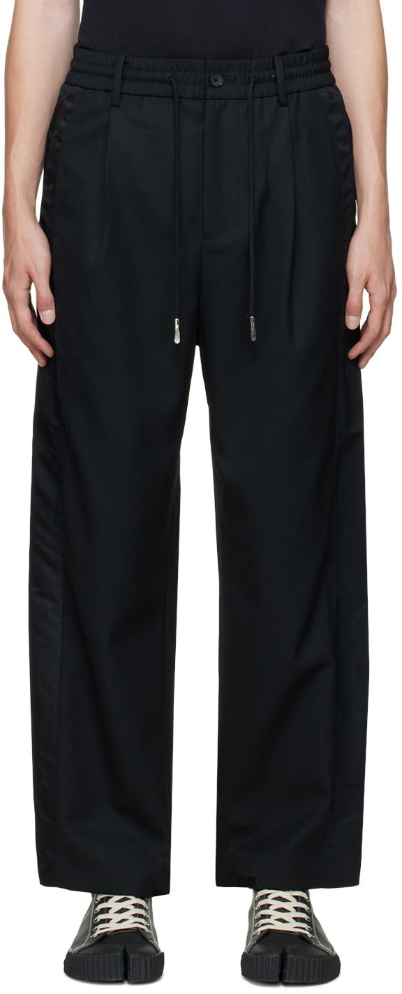Панталони Feng Chen Wang Feng Chen Wang Paneled Trousers Черно | FMF14TR02, 0