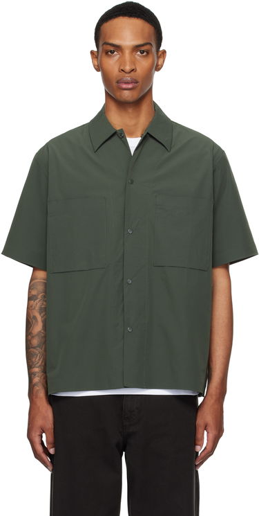 Риза NORSE PROJECTS Norse Projects Hermann Travel Light Short Sleeve Shirt Зелено | N40-0824, 0