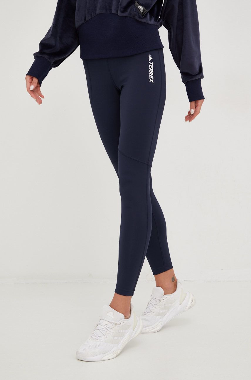 Клинове adidas Performance TERREX Leggings Тъмно синьо | GU8937, 0