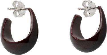 Обеци LEMAIRE Lemaire Curved Mini Drop Earrings Бургунди | AC278 LO0114, 1
