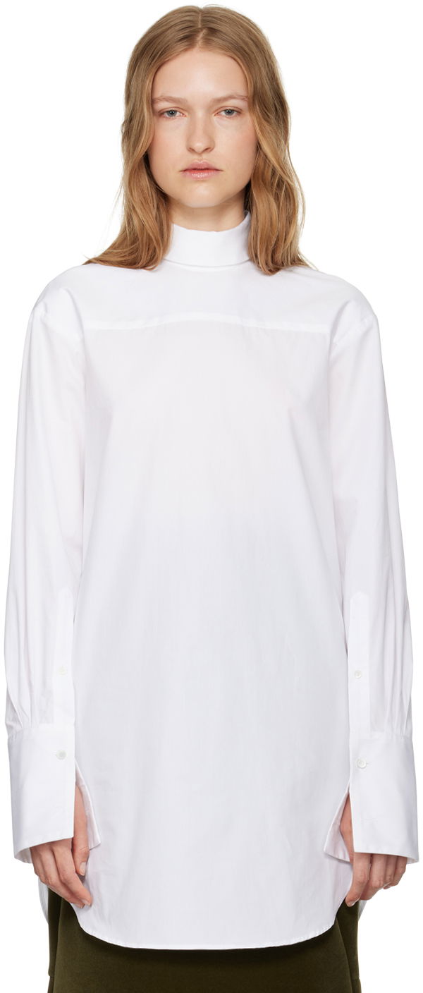 Риза Dries Van Noten Reverse Shirt Бяло | 242-010702-9293