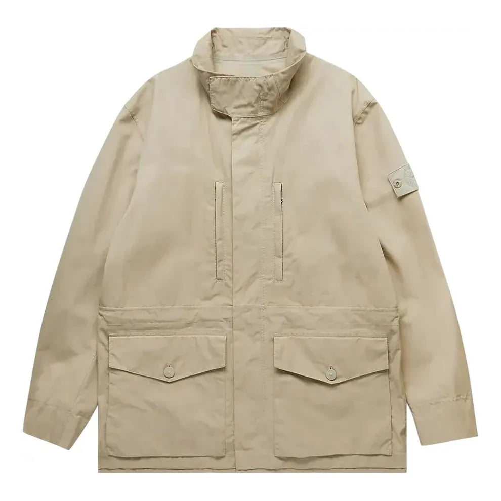 Ветровка Stone Island Ghost Piece O-Ventile Jacket Бежово | 7815412F1-V0090, 0