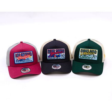 Шапка с козирка New Era Oakland Athletics MLB Patch 9FORTY Trucker Hat One Size (56-59 cm) Зелено | 60595258, 3