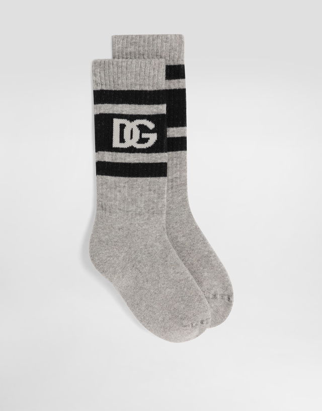 Dolce & Gabbana Logo Cotton Blend Socks