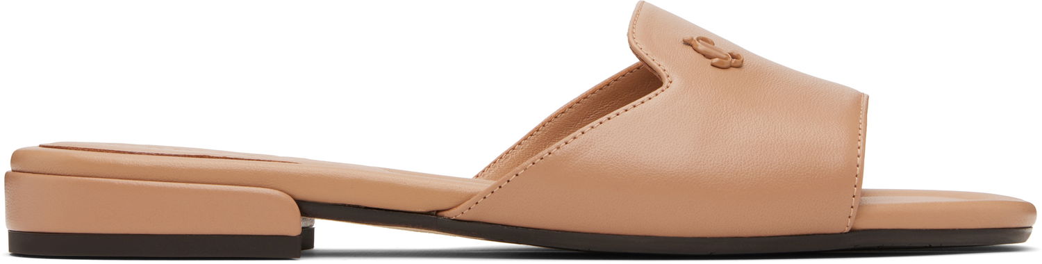Кецове и обувки Jimmy Choo Jimmy Choo Dina Flat Sandals Бежово | DINA FLAT, 0