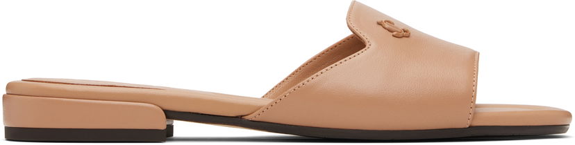 Кецове и обувки Jimmy Choo Jimmy Choo Dina Flat Sandals Бежово | DINA FLAT