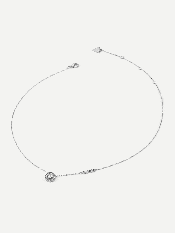 Колие GUESS Silver-Tone Pendant Necklace Металик | JUBN04667JW, 0
