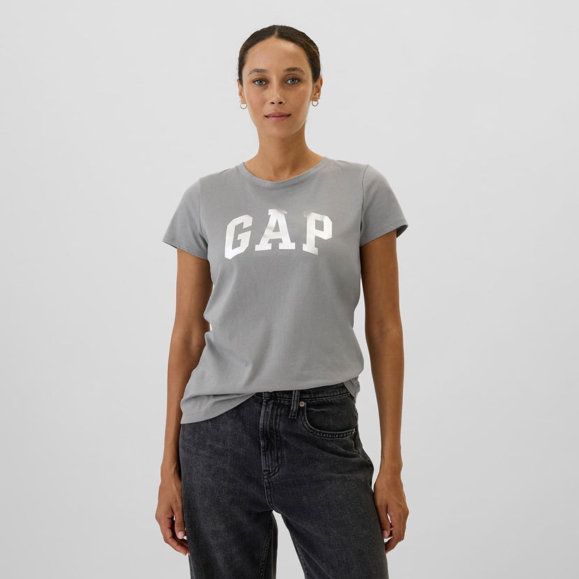 Тениска GAP T-shirt Logo Shortleeve Tee Pilot Grey L Сиво | 541948-00