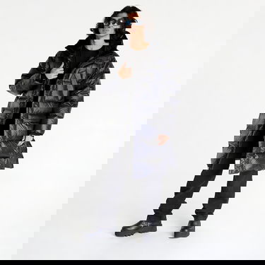 Пухо яке adidas Originals Long Puffer Jacket Black Черно | IR7135, 6