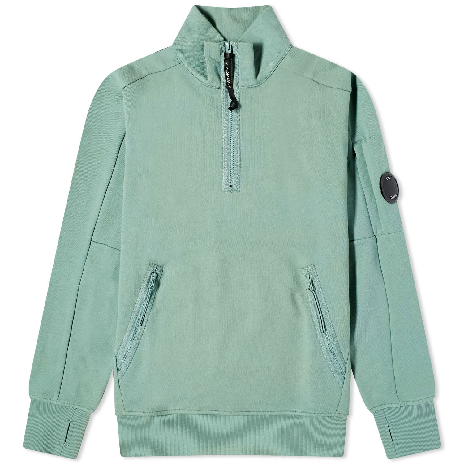 Пуловер C.P. Company Diagonal Raised Fleece Crewneck Зелено | CMSS081A-005086W-626, 0