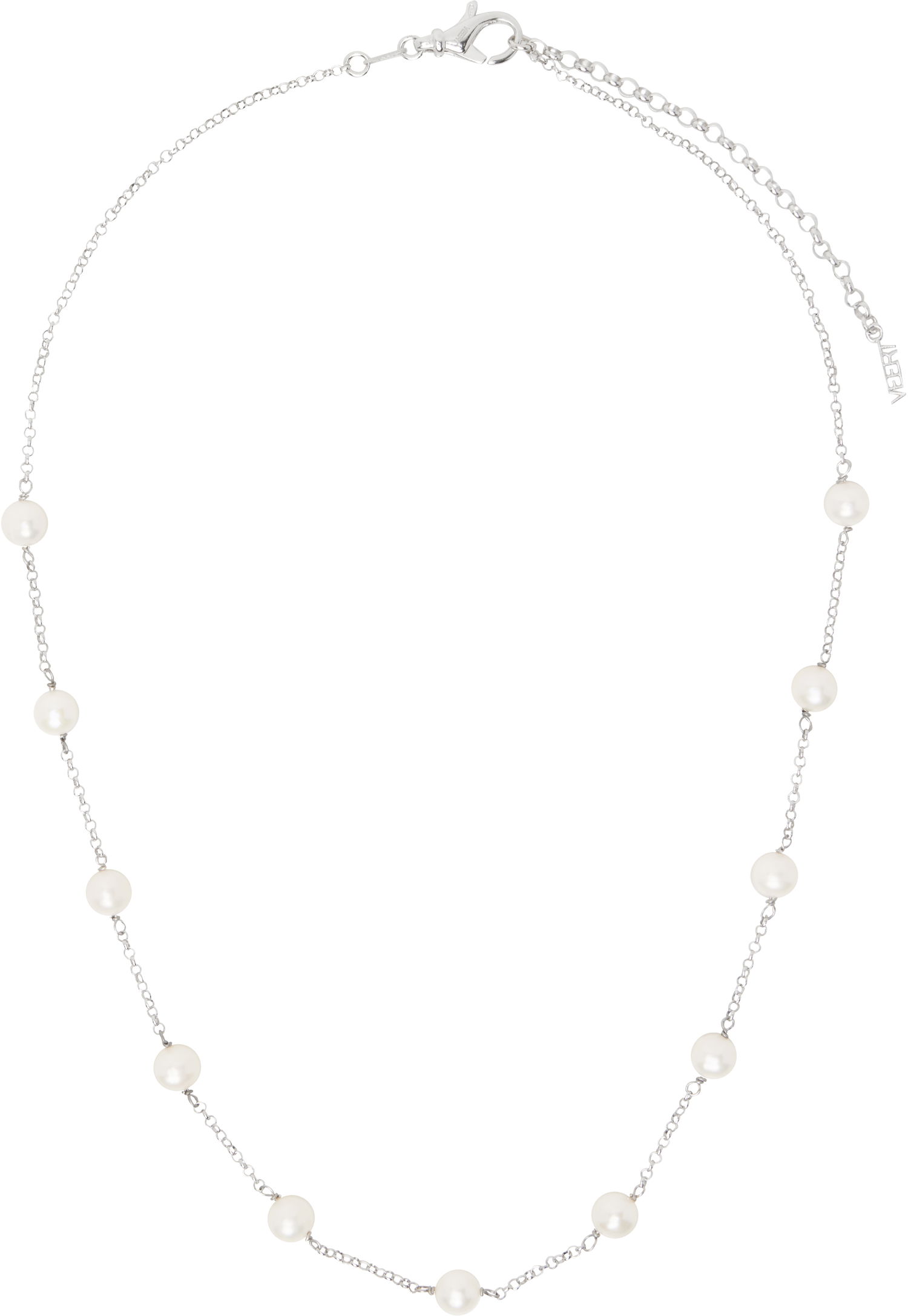 Колие VEERT Pearl Chain Necklace Металик | CA05RH-WG, 0