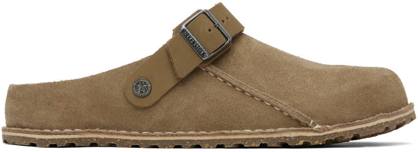 Кецове и обувки Birkenstock Taupe Regular Lutry Premium Suede Loafers Бежово | 1025293, 0