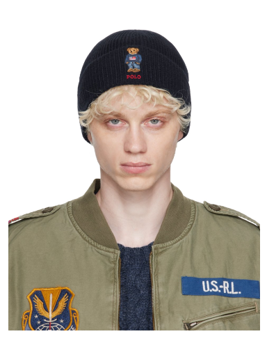 Шапка Polo by Ralph Lauren Embroidered Beanie Тъмно синьо | PC1030