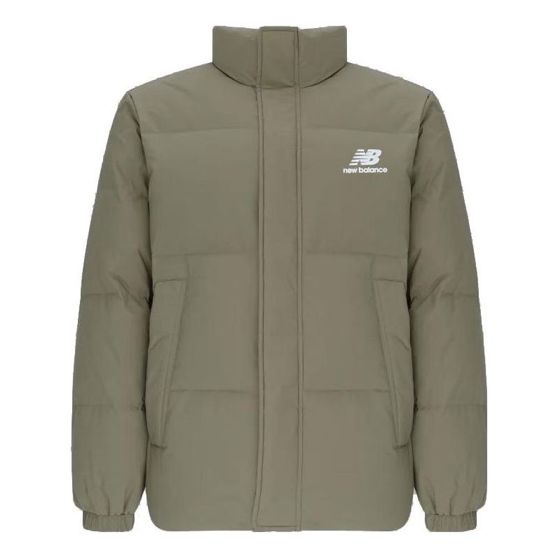 Пухо яке New Balance Logo Down Jacket Зелено | AMJ24359-CGN