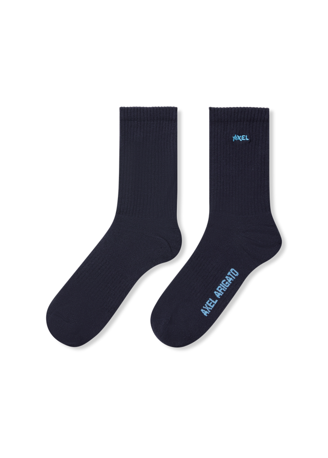 Floral Logo Ribbed Socks