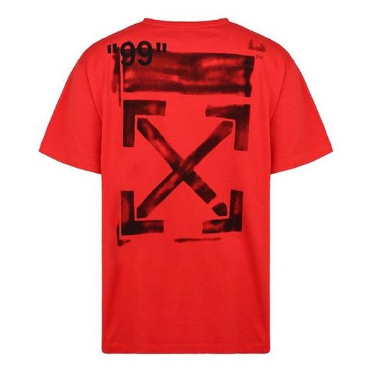 Тениска Off-White Off-White Short Sleeves Crew Neck T-Shirt Червено | OMAA038R191850152010, 0