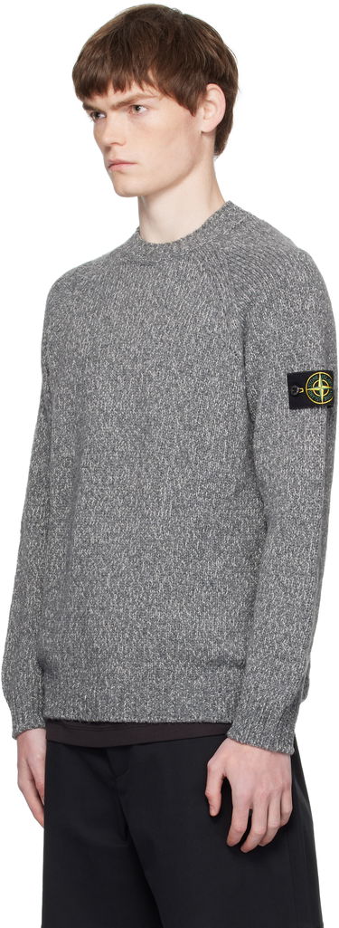 Пуловер Stone Island Stone Island Crew Neck Sweater Сиво | K2S15 5100050 S00N1, 3