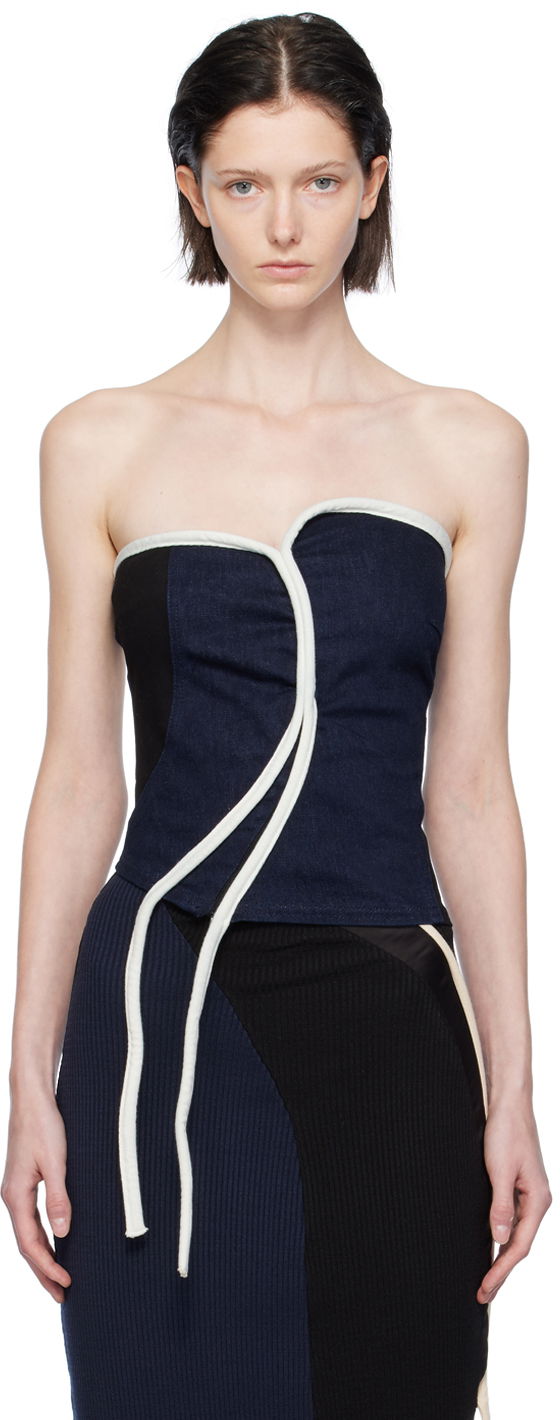 Ottolinger Asymmetric Denim Tank Top