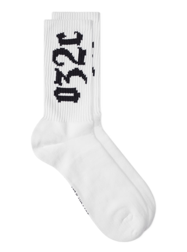 Чорапи 032C Cry Logo Sock Бяло | SS23-A-1012