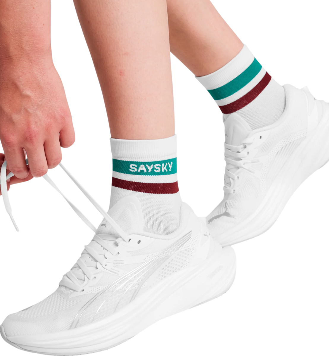 Чорапи Saysky Saysky Logo Combat Quarter Socks Бяло | ouaso403c101-ouaso403c101, 0