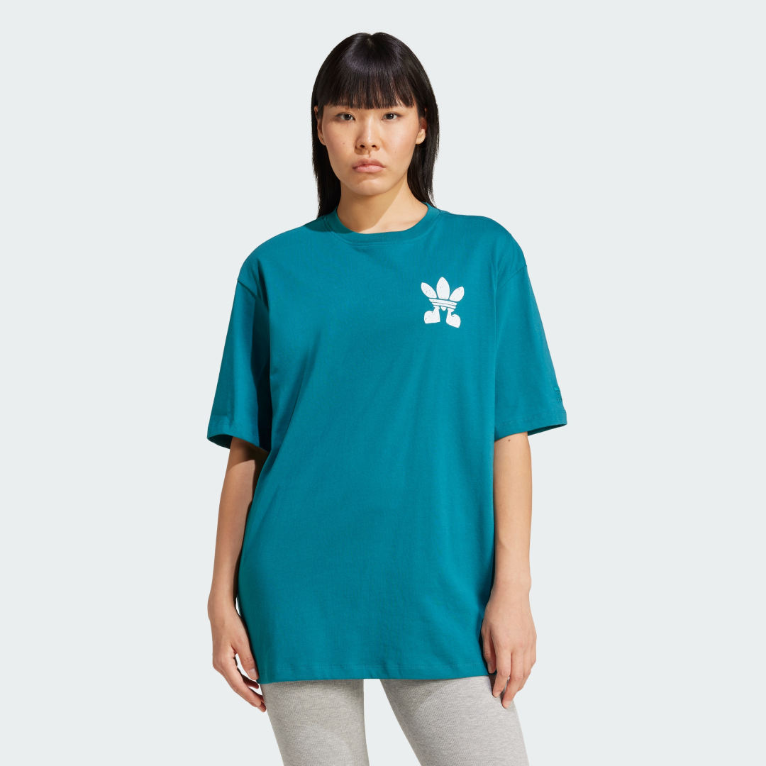 Тениска adidas Performance Treffy Walks Graphic Tee Тюркоазено | IX7652, 0