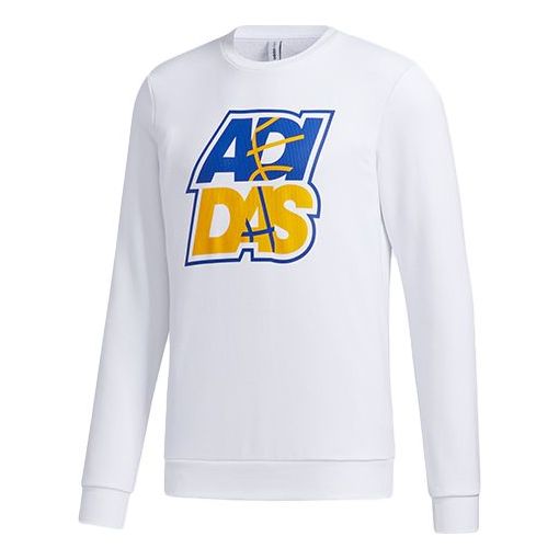 Пуловер adidas Originals Alphabet Print Sweatshirt Бяло | GP5886