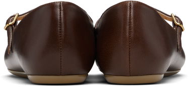 Кецове и обувки CHLOÉ Leonore Ballerina Flats Кафяво | CH25W14XUO, 1