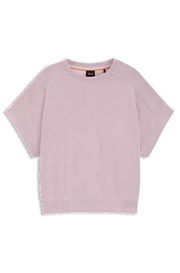 Пуловер BOSS Regular Fit T-Shirt with Logo Розово | 50543499, 0