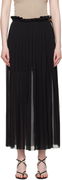 AMI Paris Pleated Midi Skirt