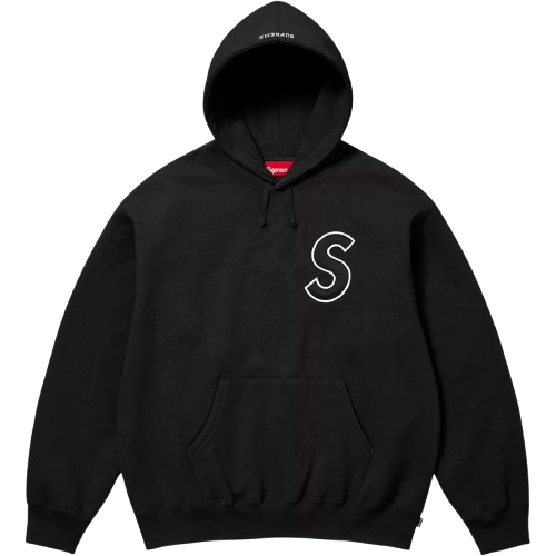 Суитчър Supreme S Logo Hooded Sweatshirt Size L Черно | SLOGOBL, 0
