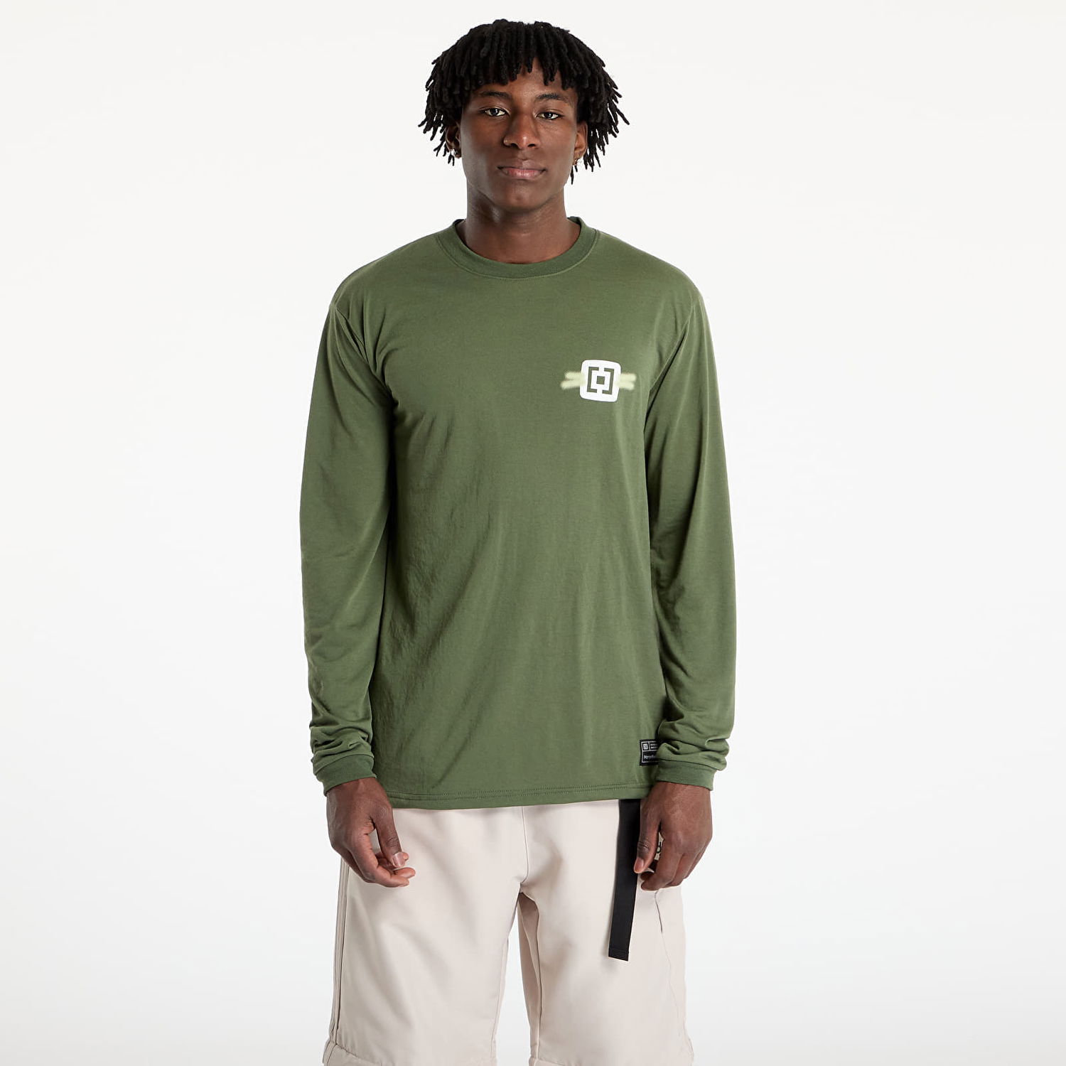 Тениска Horsefeathers Horsefeathers Fury Long Sleeve Bike Jersey Зелено | SM1273N, 0