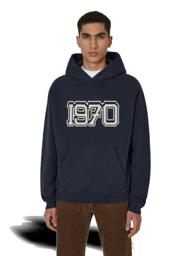 Суитчър KENZO Varsity Hooded Sweatshirt Тъмно синьо | FC65SW4354MJ 77