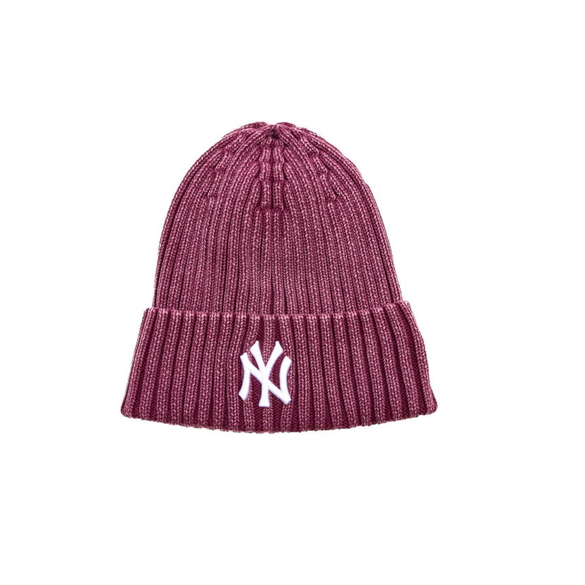 Шапка New Era MLB Mini Logo Cuff Beanie NY Yankees Бургунди | 60691187