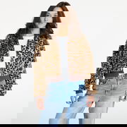 Cropped Faux Fur Jacket