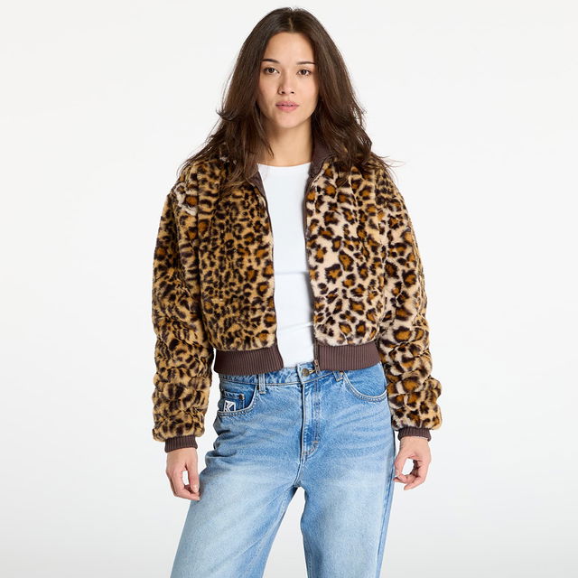 Cropped Faux Fur Jacket