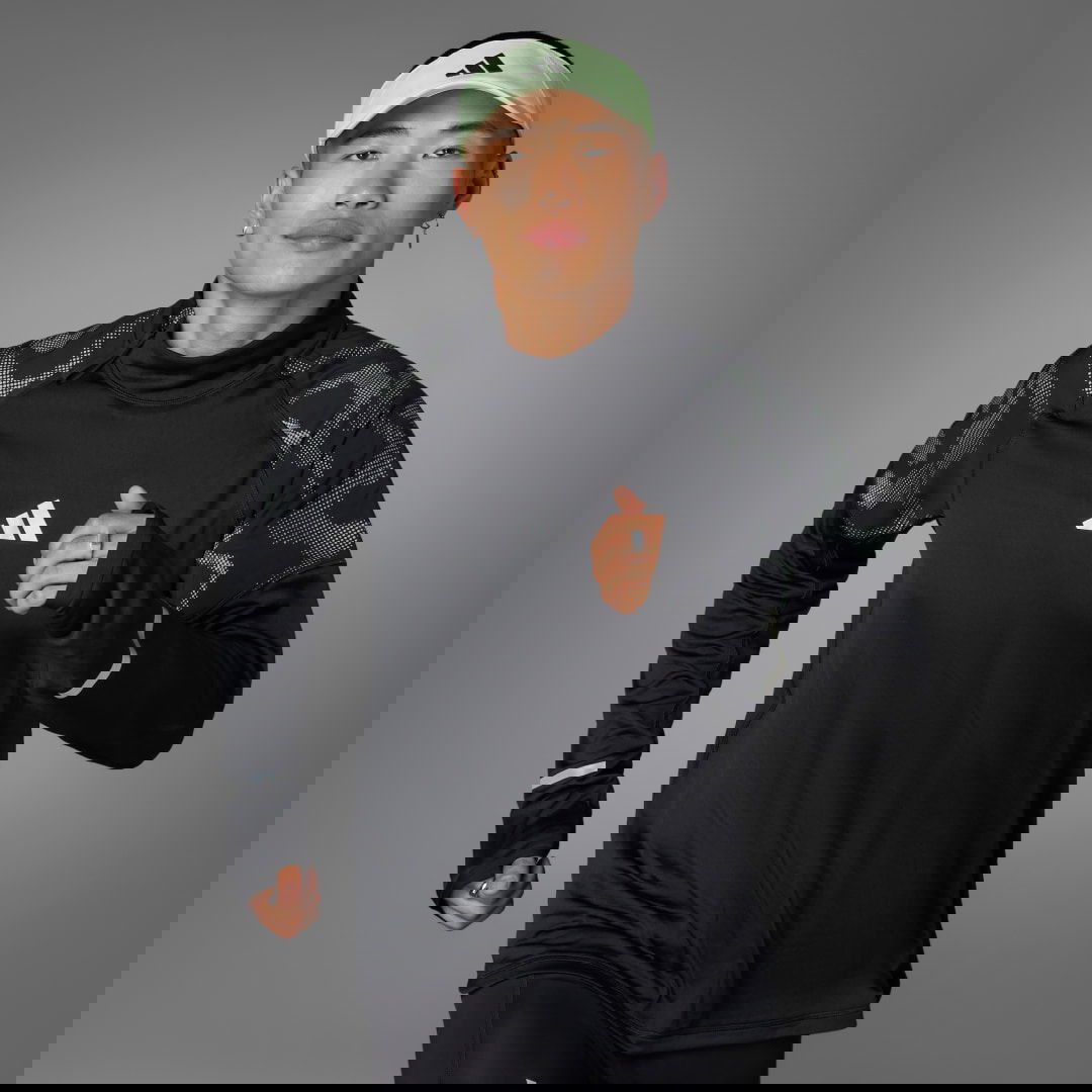 Суитчър adidas Performance Ultimate Hi Vis Reflective 1/2-Zip Top Черно | JN7141, 1