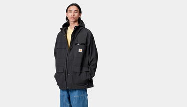Парка Carhartt WIP Bowden Hooded Utility Jacket Черно | I035246_00E_XX, 3