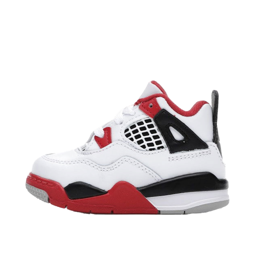 Кецове и обувки Jordan Jordan 4 Retro Fire Red (2020) Бяло | BQ7670-160