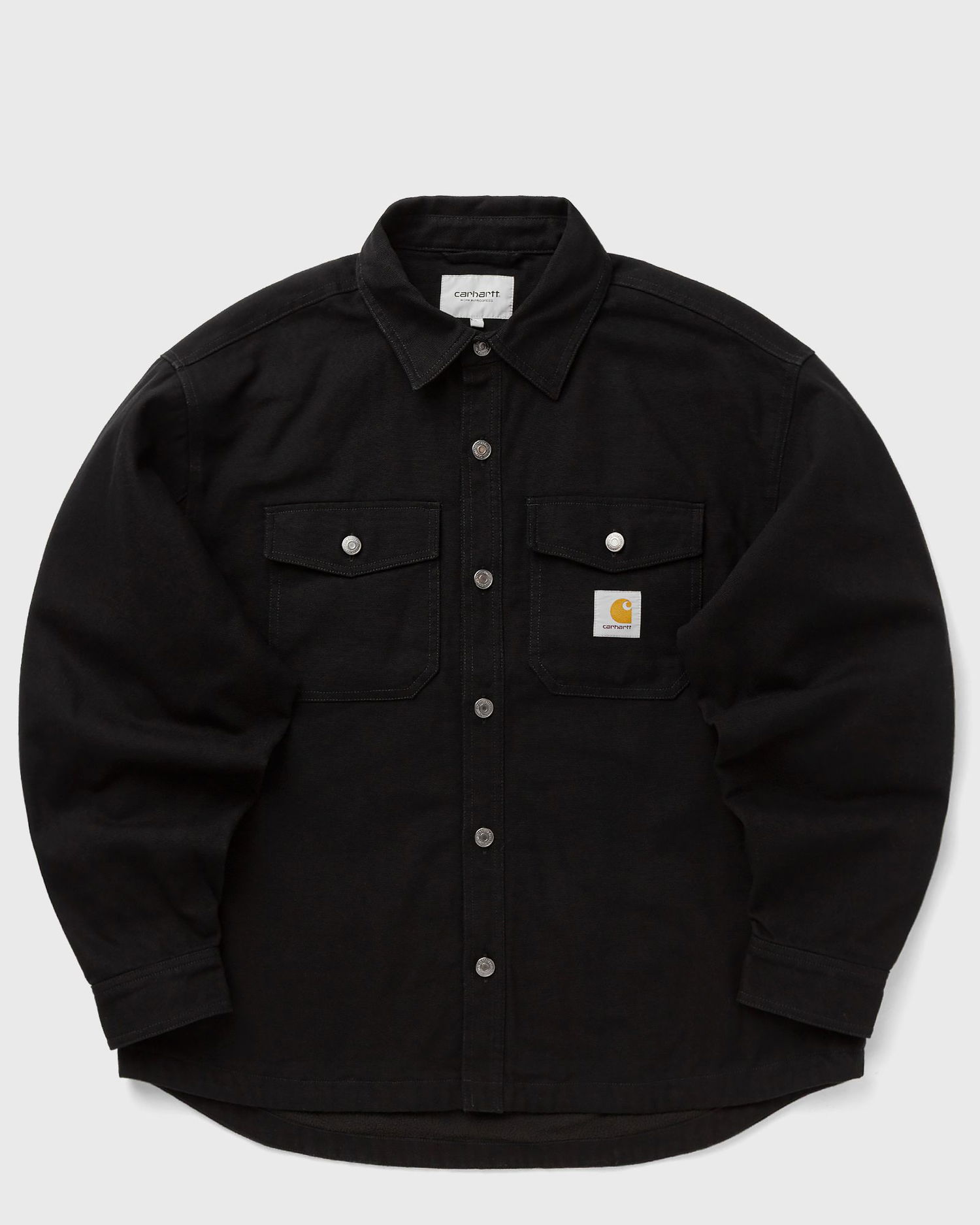 Риза Carhartt WIP Selby Collared Long-Sleeve Button-Up Shirt Jacket with Chest Pockets Черно | I035305-89.XX, 0