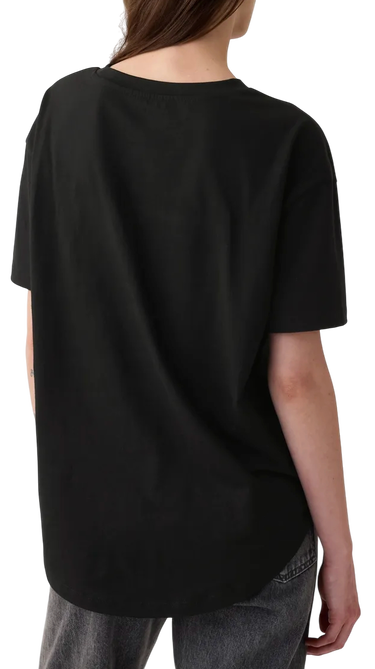 Тениска GAP T-shirt Logo Boyfriend Черно | 407990-01, 1