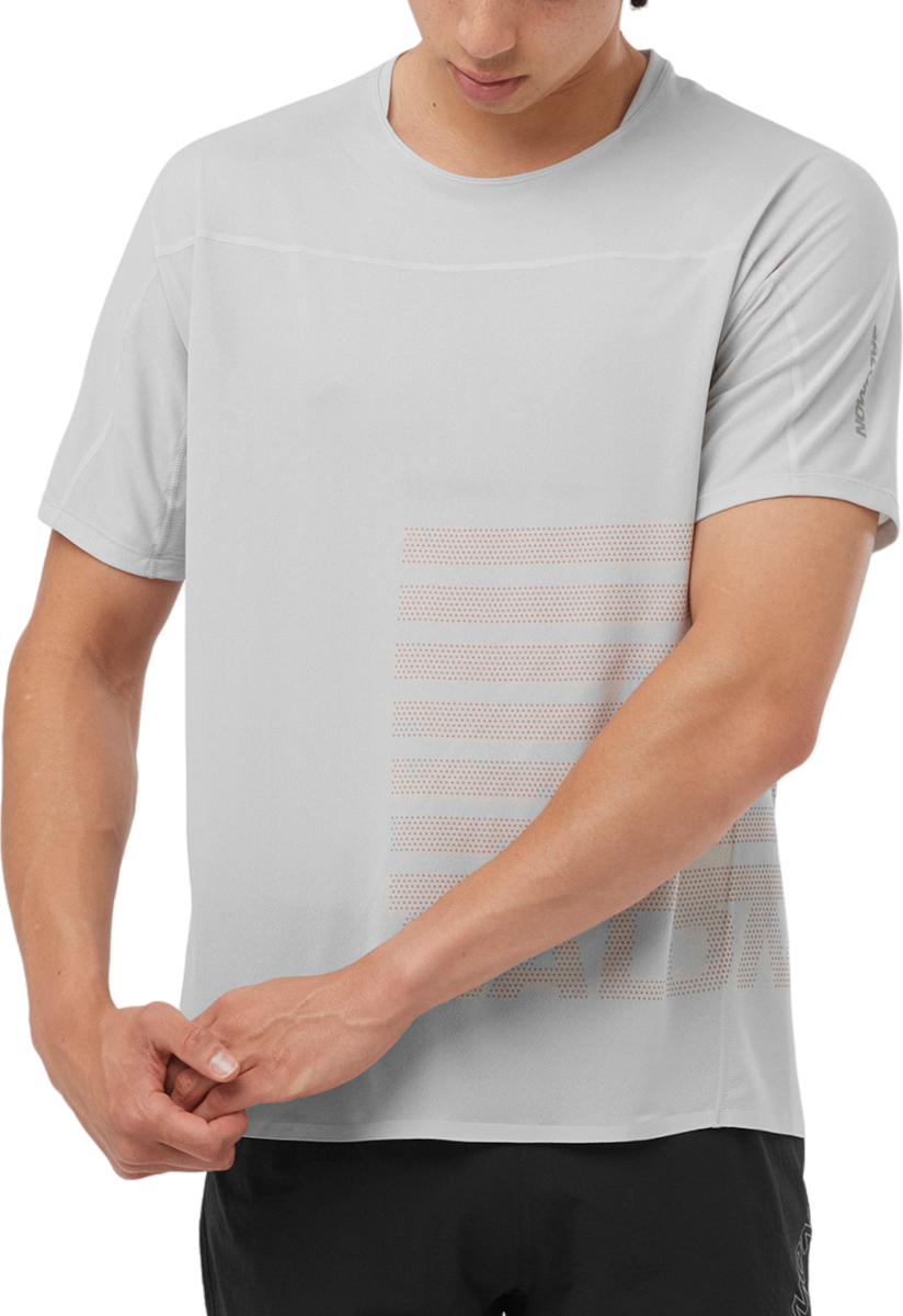 Тениска Salomon SENSE AERO SS TEE GFX M Сиво | lc2188700